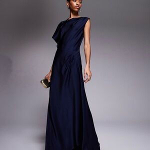 ASOS Tall Navy Blue Evening Gown – Size 6 Tall – NWT